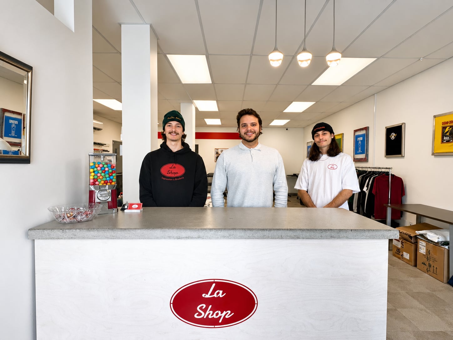 William, Elliott et Edward Savard — les trois frères de La Shop Studio, Chicoutimi